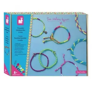 Comparateur de prix : Janod Bracelets Bresiliens Fluo A Creer - Les Ateliers Bijoux