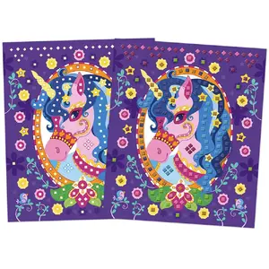 Comparateur de prix : Kit créatif Janod Mosaïques en mousse Poneys et Licornes