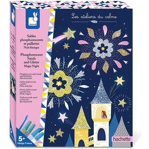 Kit créatif Janod Sables phosphorescents et paillettes Nuit féérique pas cher