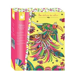 Juratoys Kit créatif Janod Paillettes et dorures Tropical pas cher