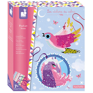 Comparateur de prix : Juratoys Kit créatif Janod Pixel art strass jolies deco