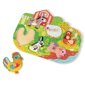 Comparateur de prix : Puzzle Janod Happy Farm 6 pièces