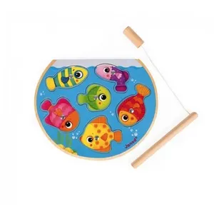 Puzzle en bois 2 en 1 Janod Speedy Fish pas cher