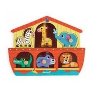 Comparateur de prix : JANOD Puzzle en Bois Arche de Noé : Amusement et Éducation pour les Enfants - Neuf
