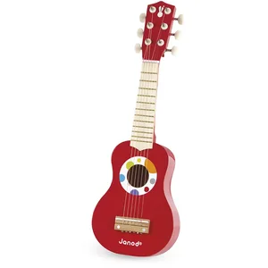 Comparateur de prix : Juratoys Guitare en bois JANOD Ma Première Guitare Confetti - Dès 3 Ans