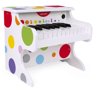 Comparateur de prix : Juratoys Janod - Piano électronique Confetti - 4 partitions Multicolore taille unique