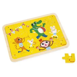 Janod Puzzle En Bois A La Montagne 24 Pièces Jaune pas cher