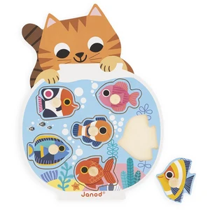 Comparateur de prix : JANOD Puzzle en Bois Éducatif 6 Pièces sur le Thème de l'Aquarium - Neuf