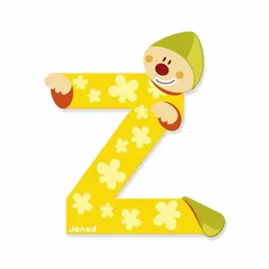 Comparateur de prix : JANOD Lettre décorative Clown Z en bois