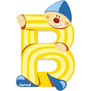 Comparateur de prix : JANOD Lettre décorative Clown B en bois