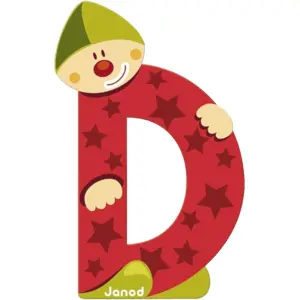 Comparateur de prix : Décoration - Janod - Lettre D - Clown - Rouge - 04545
