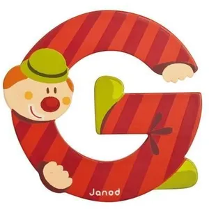 Comparateur de prix : JANOD Lettre décorative Clown G en bois