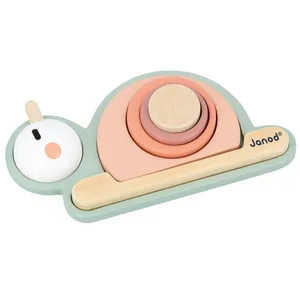 Jeu d'éveil Janod Empilable Sensoriel Escargot pas cher