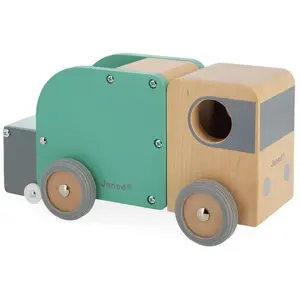 Juratoys-Janod Bolid camion poubelle en bois pas cher