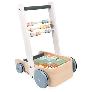 Comparateur de prix : Janod - Chariot boulier et ses 20 cubes Multicolore taille unique