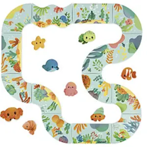 Janod Circuit De Bain 18 Mois 22 Pièces Multicolore pas cher