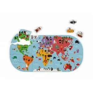 Comparateur de prix : Jouet pour le bain Janod Puzzle carte des explorateurs du bain