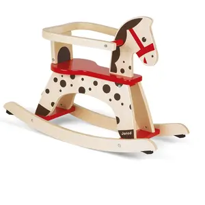 Janod Jouets D'eveil Cheval À Bascule Caramel (Bois) pas cher