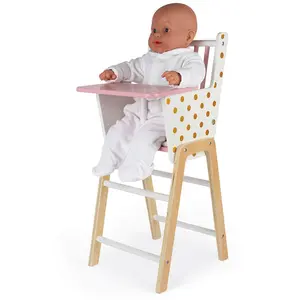 Comparateur de prix : Janod - Chaise Haute Poupées / Poupons Candy Chic