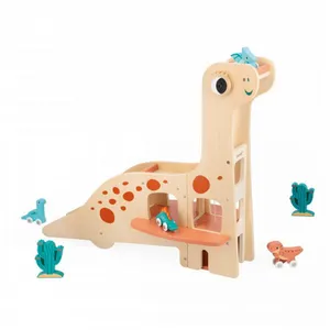 Garage en bois en forme de Diplodocus Janod Dino pas cher