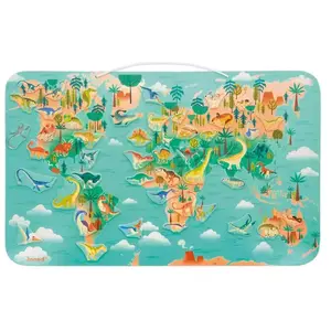Janod - Planisphère magnétique Dino Multicolore taille unique pas cher