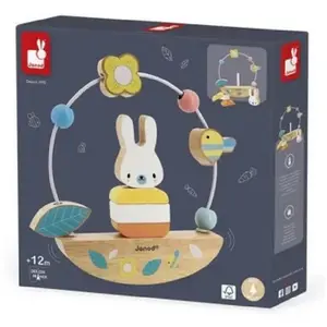 Comparateur de prix : Jouet en bois Janod Looping Basculo lapin pure