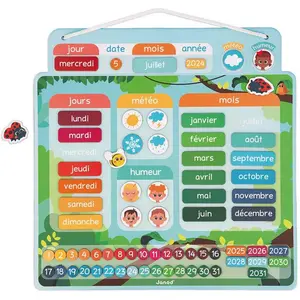 Comparateur de prix : Jeu éducatif Janod Calendrier Magnetique Version Française