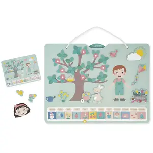 Comparateur de prix : Janod Calendrier Des Saisons en bois