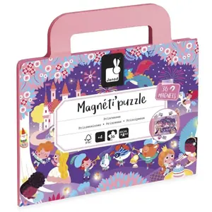 Janod Puzzle magn ©tique Magneti'Puzzles Princesses (36 pi ¨ces) pas cher