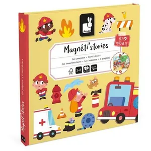 Comparateur de prix : Jeu éducatif Janod Magnéti'stories Les Pompiers