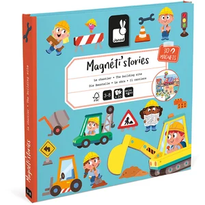 Jeu éducatif Janod Magnéti'stories Le Chantier pas cher