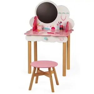 Juratoys Coiffeuse en bois JANOD P'tite Miss - Accessoires de coiffure et beauté - Rose - 3 ans et plus pas cher