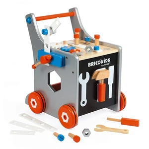 Comparateur de prix : Janod - Chariot Magnétique Brico'Kids - établi enfant en bois - JANOD