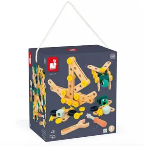 Janod - Baril Brico'Kids - 100 pièces Multicolore taille unique pas cher