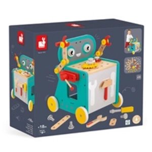 Comparateur de prix : Janod - Chariot Robot Brico'Kids Multicolore taille unique