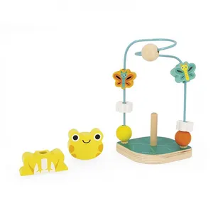 Jouet en bois Janod Tropik Looping Grenouille pas cher
