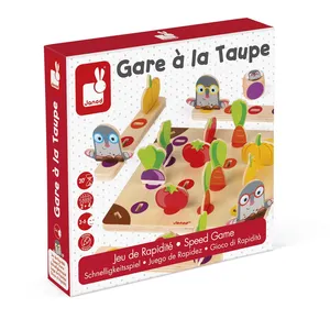 Comparateur de prix : Juratoys Gare à la Taupe - Jeu de Société - Rapidité et Stratégie - Bois Certifié FSC® - Dès 2 Ans