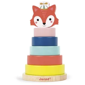 Comparateur de prix : JANOD - Empilable Renard Baby Forest (bois) - Dès 1 An