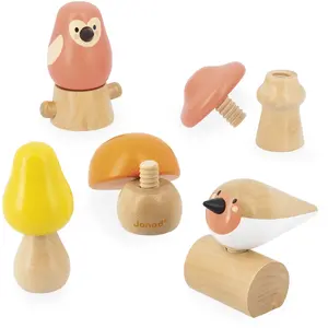 Janod - Oiseaux Et Champignons À Visser - Partenariat Wwf® pas cher