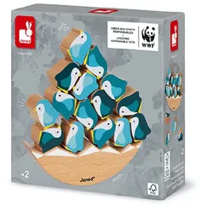 Jeu en bois Janod Basculo Manchots pas cher