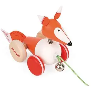 Comparateur de prix : Jouet à Promener Renard Zigolos - JANOD - Bois - Dès 12 Mois