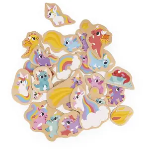 Janod Magnets Licornes et Dragons 24 pièces pas cher