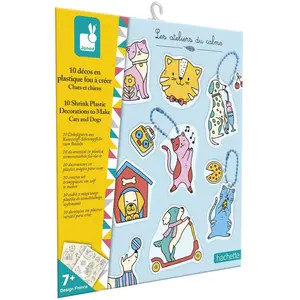 Comparateur de prix : Kit Créatif Plastique Fou : 10 Décorations Animaux en Plastique pour E...