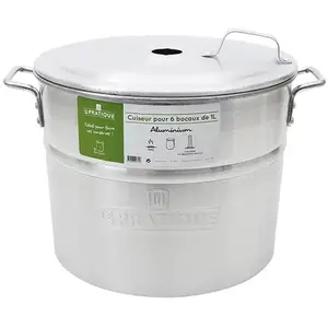 LE PRATIQUE Stérilisateur en Aluminium - 25 L - 6 bocaux pas cher