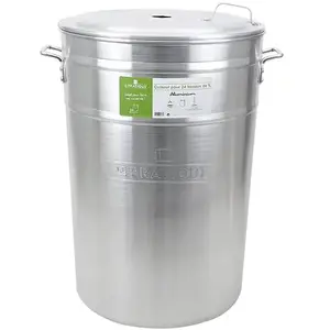 LE PRATIQUE Stérilisateur aluminium 90 litres 24 bocaux 7424 pas cher