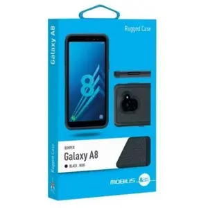 Comparateur de prix : MOBILIS Bumper Coque de protéction pour Samsung Galaxy A8 (2018) Noir