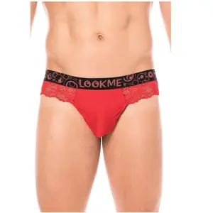 Lookme String Dentelle Rouge L