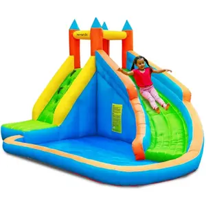 Comparateur de prix : PLAY4FUN Château Aquatique Gonflable pour enfants 4m - Aire de jeux av...