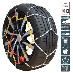 Cha nes neige pneu 225/40R15, montage rapide acier 9mm Polaire 0070-PR...Vendu parcarrefour