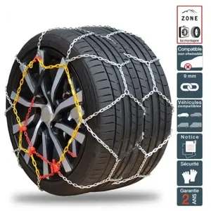 Cha nes neige pneu 215/75R16, montage rapide acier 9mm Polaire 0130-PR...Vendu parcarrefour